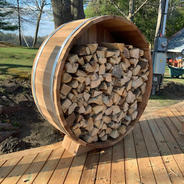 LeisureCraft - 5' Clear Cedar Firewood Storage