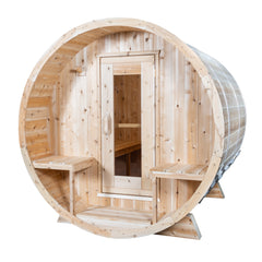 LeisureCraft - Serenity Barrel Sauna -  Canadian Timber Collection