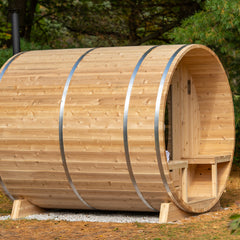 LeisureCraft - Serenity Barrel Sauna -  Canadian Timber Collection