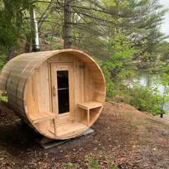 LeisureCraft - Serenity Barrel Sauna -  Canadian Timber Collection