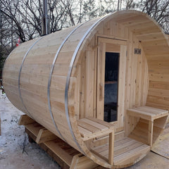 LeisureCraft - Serenity Barrel Sauna -  Canadian Timber Collection