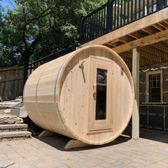 LeisureCraft - Harmony Barrel Sauna -  Canadian Timber Collection