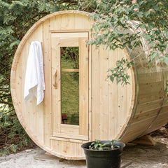 LeisureCraft - Harmony Barrel Sauna -  Canadian Timber Collection