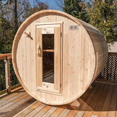 LeisureCraft - Harmony Barrel Sauna -  Canadian Timber Collection