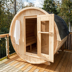 LeisureCraft - Harmony Barrel Sauna -  Canadian Timber Collection