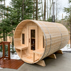 LeisureCraft - Tranquility Barrel Sauna Canadian Timber Collection