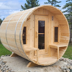 LeisureCraft - Tranquility Barrel Sauna Canadian Timber Collection