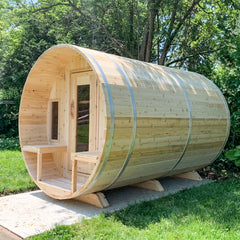 LeisureCraft - Tranquility Barrel Sauna Canadian Timber Collection