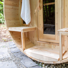 LeisureCraft - Tranquility Barrel Sauna Canadian Timber Collection