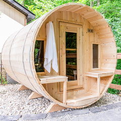 LeisureCraft - Tranquility Barrel Sauna Canadian Timber Collection