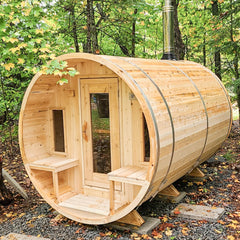 LeisureCraft - Tranquility Barrel Sauna Canadian Timber Collection