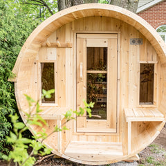 LeisureCraft - Tranquility Barrel Sauna Canadian Timber Collection