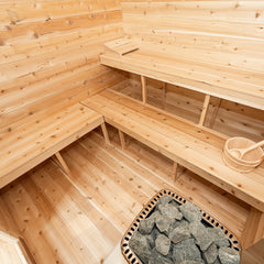 LeisureCraft- Georgian Cabin Sauna with Changeroom  - Canadian Timber Collection