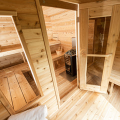 LeisureCraft- Georgian Cabin Sauna with Changeroom  - Canadian Timber Collection