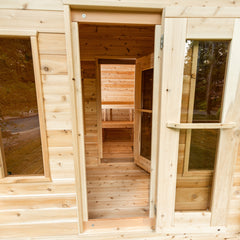 LeisureCraft- Georgian Cabin Sauna with Changeroom  - Canadian Timber Collection