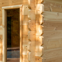 LeisureCraft- Georgian Cabin Sauna with Changeroom  - Canadian Timber Collection