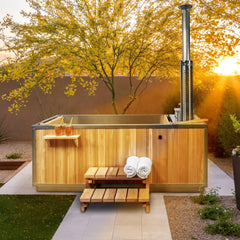 LeisureCraft - Starlight Wood Burning Hot Tub - Canadian Timber Collection