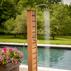 LeisureCraft - Sierra Outdoor Shower - Canadian Timber Collection