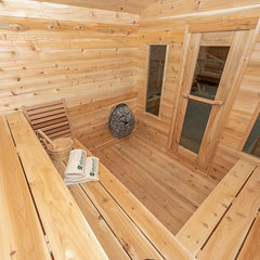 LeisureCraft | Georgian Cabin Sauna with Porch