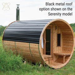 LeisureCraft - Serenity Barrel Sauna -  Canadian Timber Collection